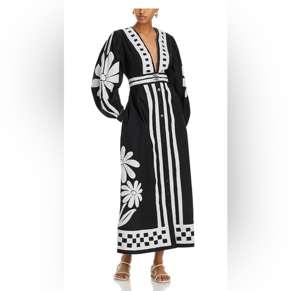 FARM Rio Dresses & Skirts - FARM Rio Black and White Maxi Dress